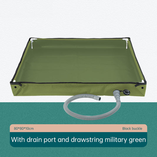 Folding Outdoor Camping Shower Tray Base - for Pets & Travel
