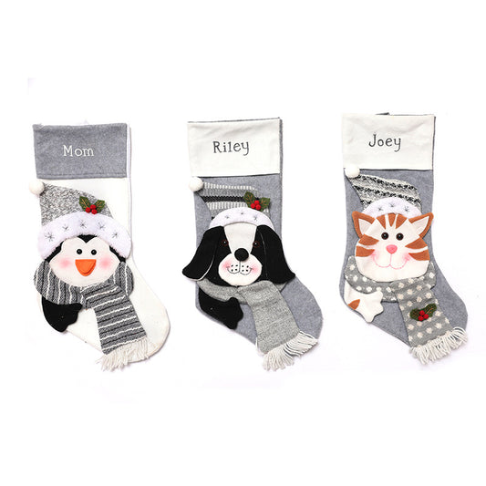 Christmas pendants, pets, dogs, cats, Christmas socks, gift bags, holiday decoration and decoration supplies