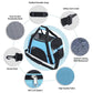 Foldable & Expandable Pet Carrier Bag - Mesh Breathable Cat/Dog Travel Bag, Convertible Crossbody Handbag for Small Pets
