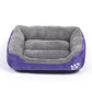 New, soft, and cozy fleece pet bed. Waterproof bottom. Suitable for small, medium & large pets. Keeps pets warm.