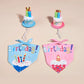 Dog Happy Birthday Decoration Dog Costume Hats Bowknot Bandana Neckerchief Bibs Banners Party Cat Dog Pets Accessories Perros
