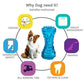TPR Large Dog Bone Rubber Pet Toy Sound Strong Bite-Resistant Pets Teethbrush Toys