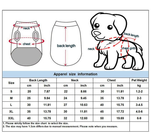 Dog Jacket Coat Pets Cats Clothes Sweater Winter Thickening Sweater Clothes
