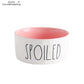 Cat Bowls Pet Food and Water Bowls Cartoon Letters Ceramic for Cats Dogs Pets Bowl Food Water Feeding Pet Supplies