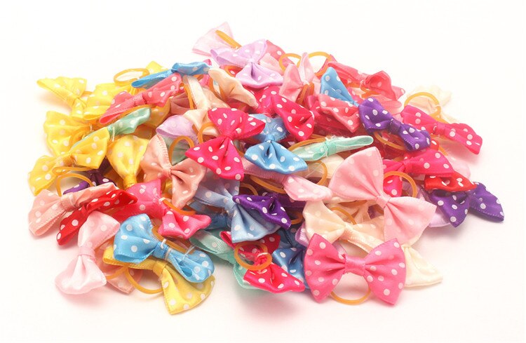 PipiFren Small Dogs Grooming Bows Hair Yorkshire Accessories For Pets Supplies Hair Clips Grooming Table Bows honden strikjes